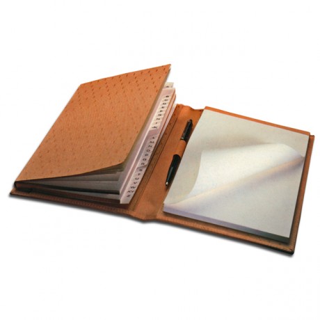 Cork-Leather Folder with Pad | Must Of Italy